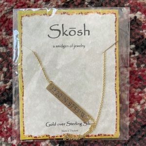 Tuscaloosa Coordinates Necklace